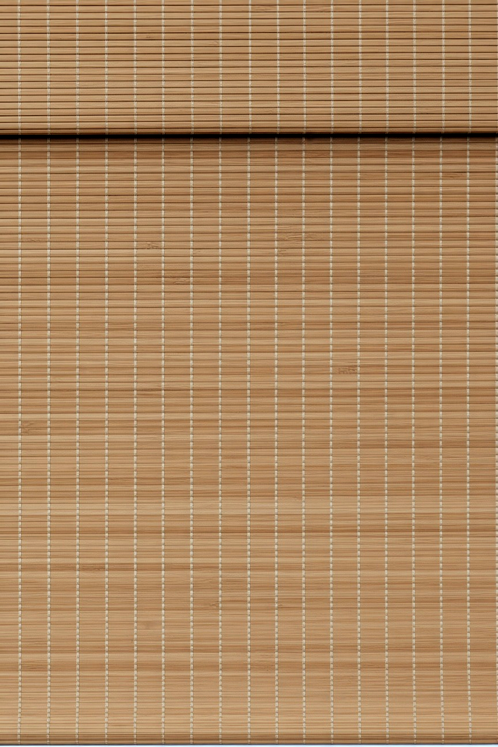 Neutral bamboo roman shade