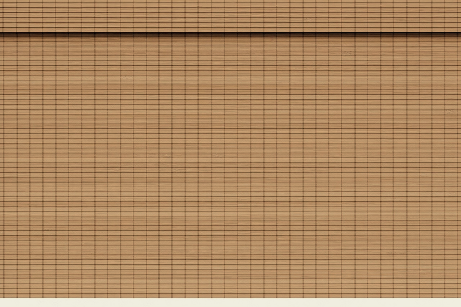 Neutral bamboo roman shade